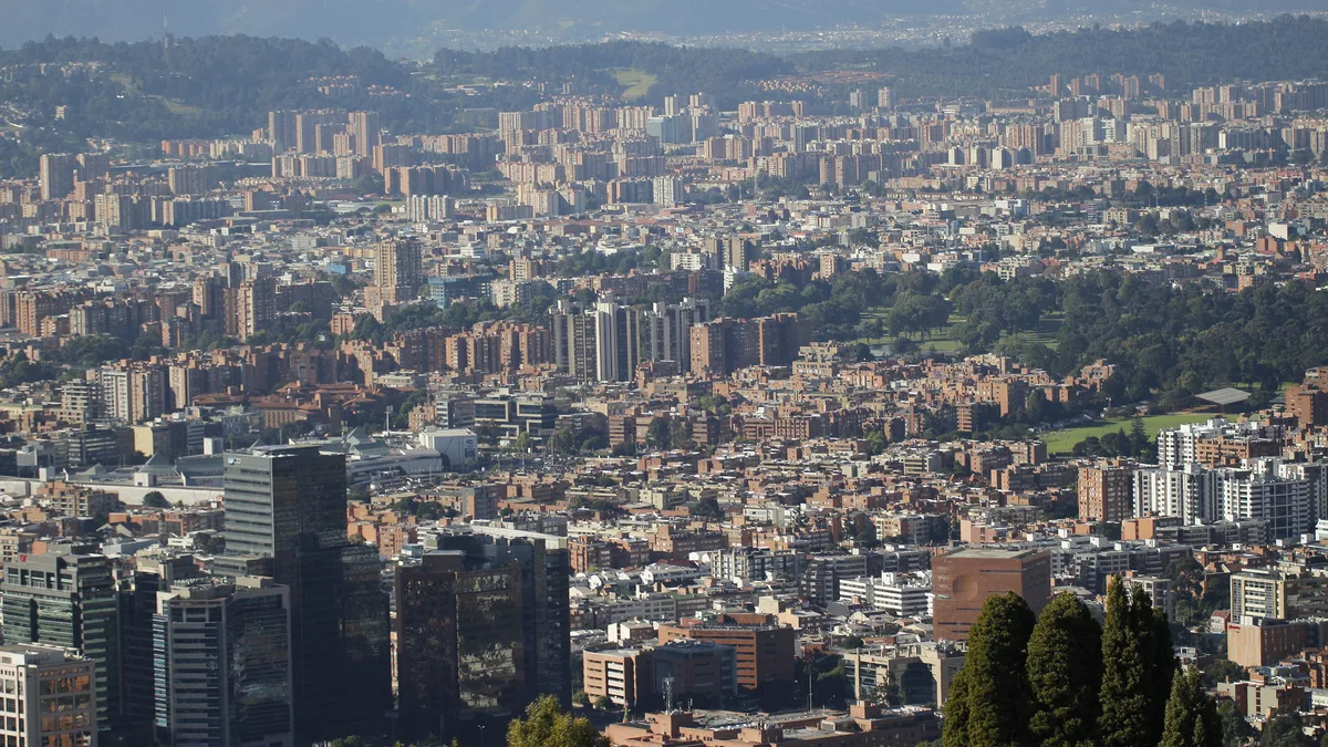 Bogotá seen from Usaquén: residential neighbourhoods across the city