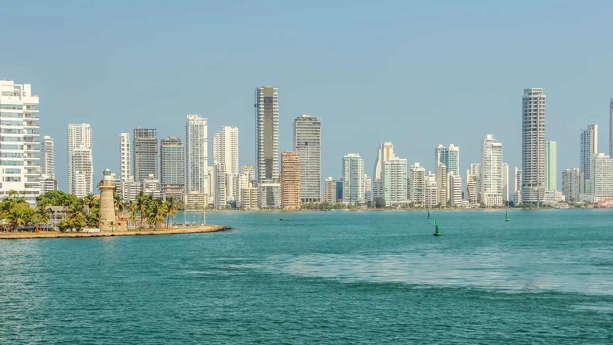 Cartagena's Bocagrande towers: published gross rental yields for Colombian cities