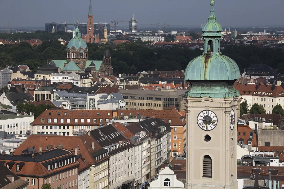 Munich old town rooftops: Bavaria has Germany's lowest property transfer tax
