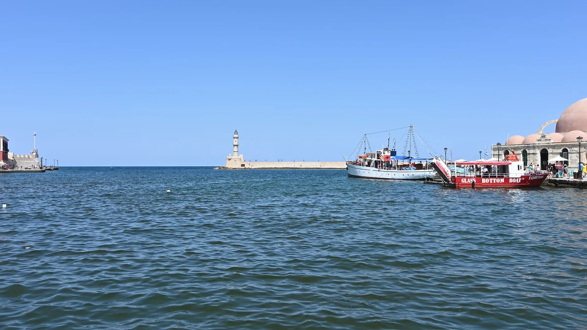 The Venetian harbour of Chania on Crete, for the Greek transfer tax and purchase fees