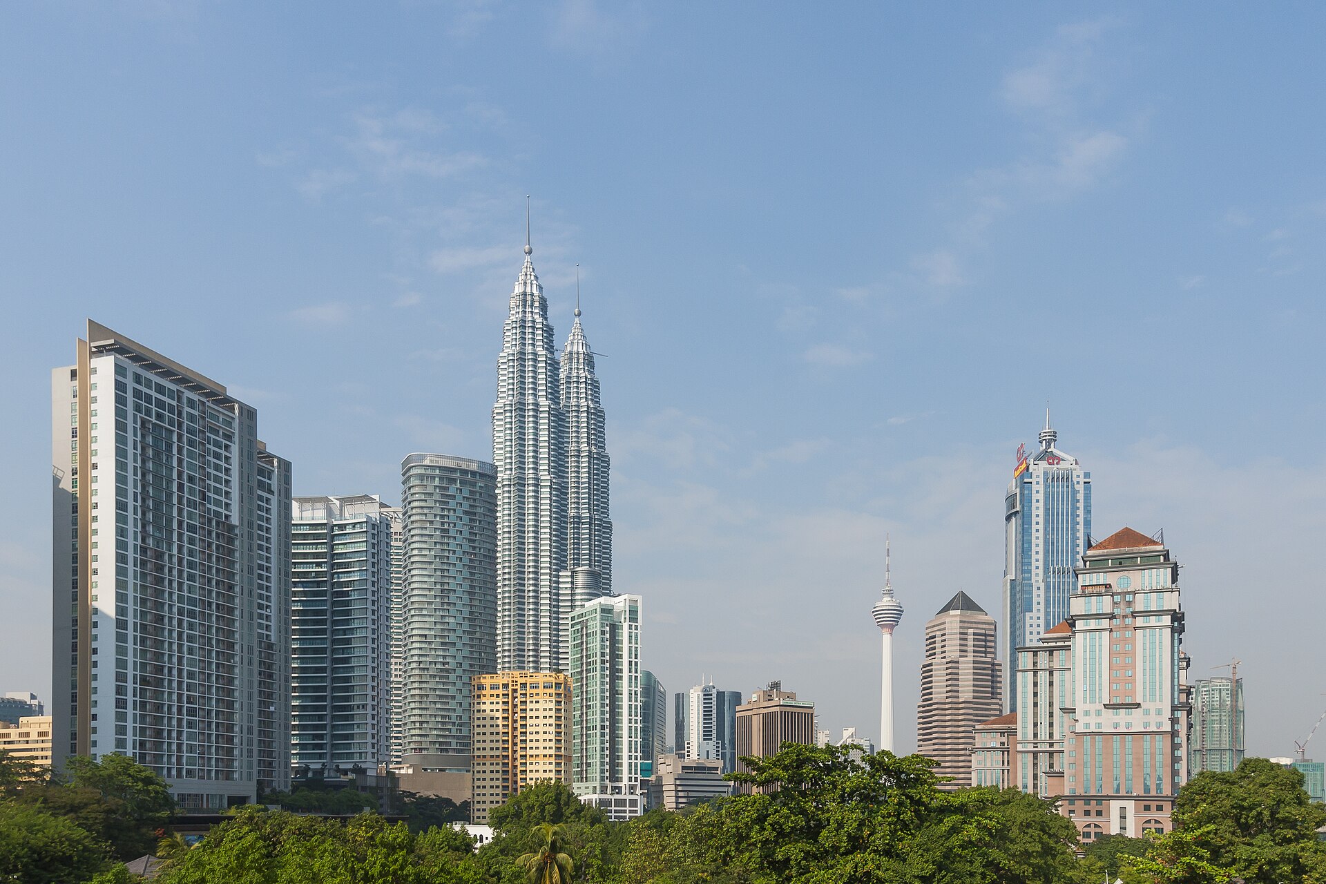 Kuala Lumpur skyline with the Petronas Towers, Malaysia condo rental yield gross versus net
