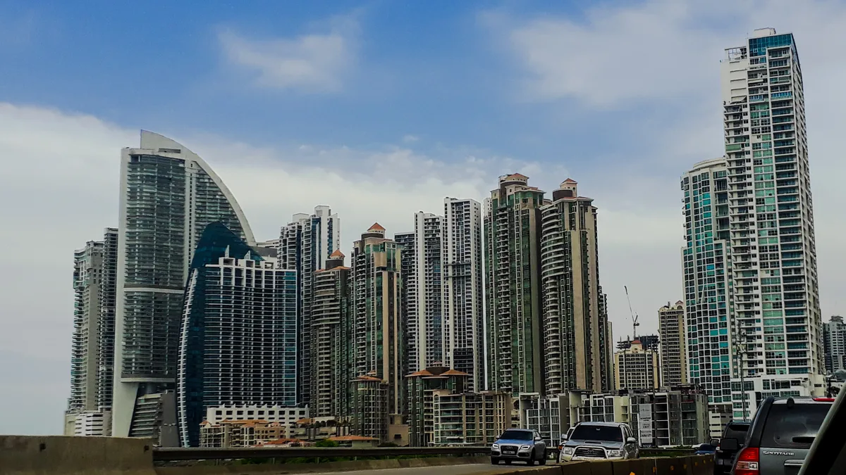 Residential towers in Punta Pacifica, Panama City