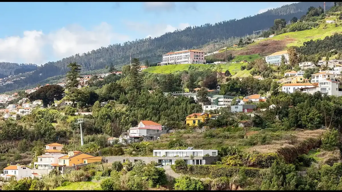 Homes on the hillside above Funchal, Madeira