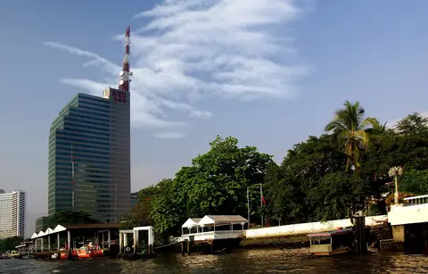 Bangkok on the Chao Phraya — one half of the Chiang Mai vs Bangkok comparison
