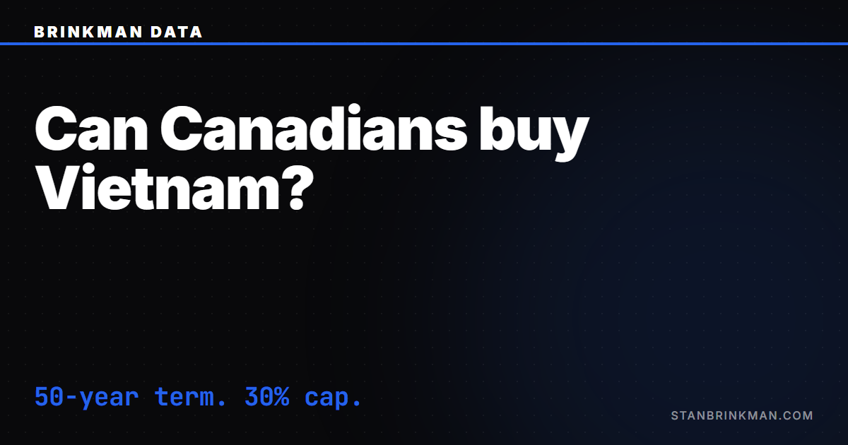 Can Canadians Buy Property in Vietnam?