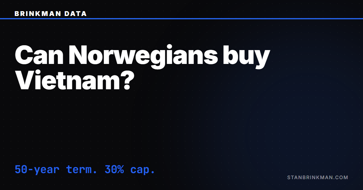 Can Norwegians Buy Property in Vietnam?