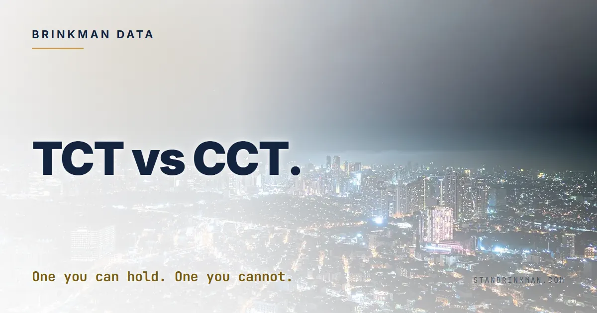The Philippine TCT: the title a foreigner does not get to hold.