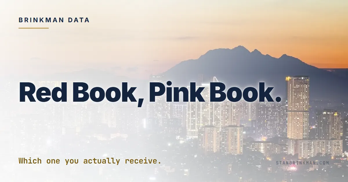 The Vietnam red book: the colour that stopped mattering in 2009.